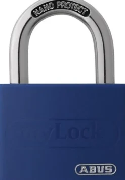 ABUS Zylindervorhangschloss T65AL/40 blau gl.Schlosskörper-B.43mm Alu.gl. - 49933 3