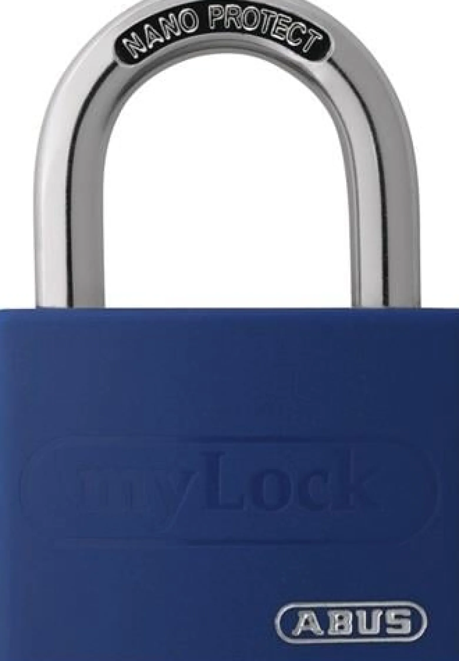 ABUS Zylindervorhangschloss T65AL/40 blau gl.Schlosskörper-B.43mm Alu.gl. - 49933 3