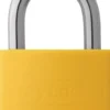 ABUS Zylindervorhangschloss T65AL/40 gelb Lock-Tag Schlossk.-B.43mm Alu.versch.-schl. - 80284 3