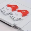 allit Scharnierverschluss rot - 456786
