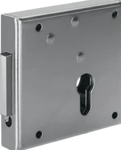 AMF Gittertor-Riegelschloss 100 DIN re.PZ aufliegend 65mm - 12013
