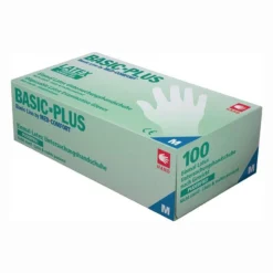 AMPri 100x Einweghandschuhe Basic Plus Gr. L hellbeige Latex - 01039-L
