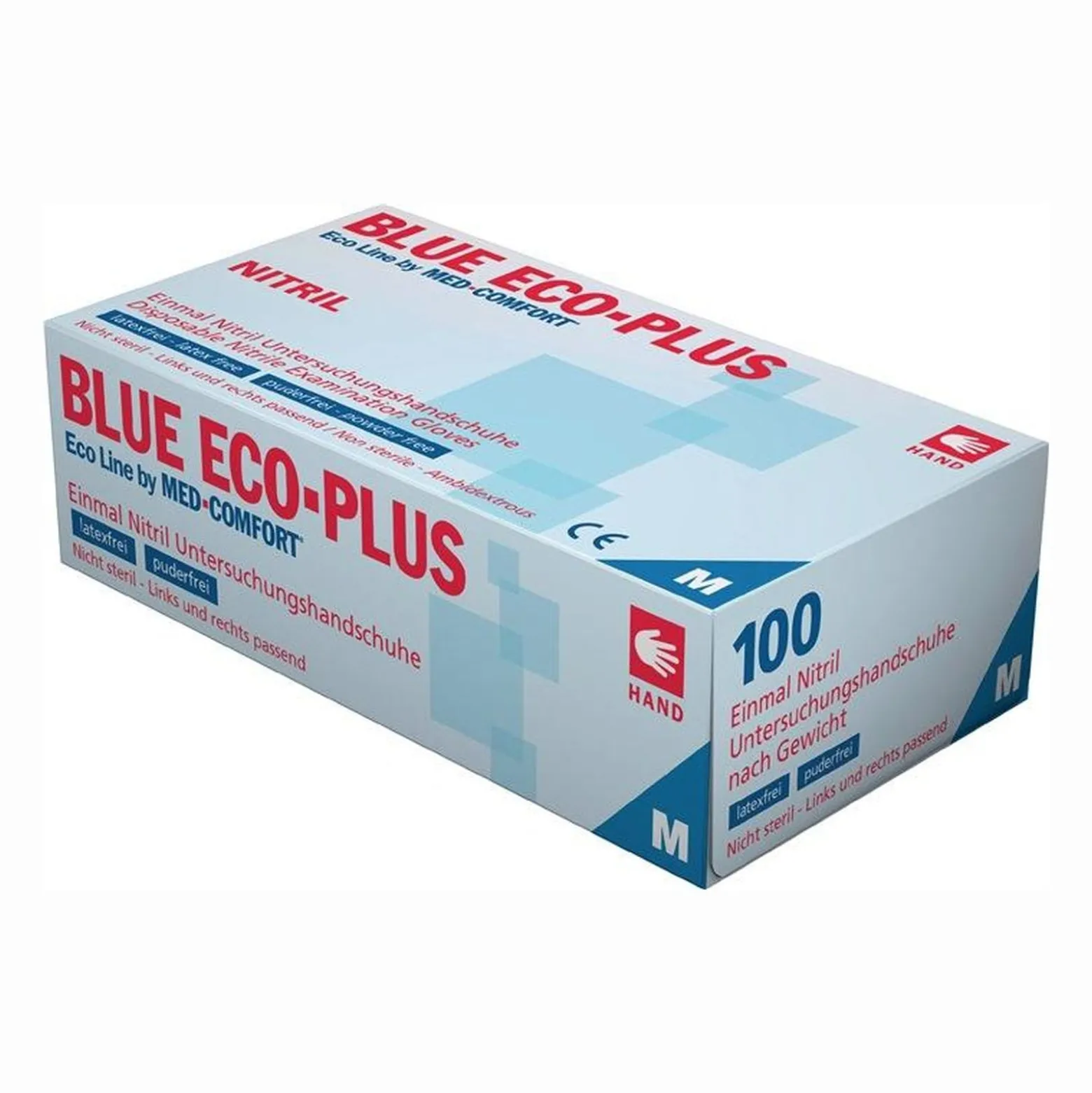 AMPri 100x Einweghandschuhe Blue Eco Plus Gr. L blau Nitril - 01198-L