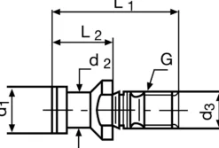 Anzugsbolzen ISO 7388-3AF SK40 o.Bohr.TECWERK