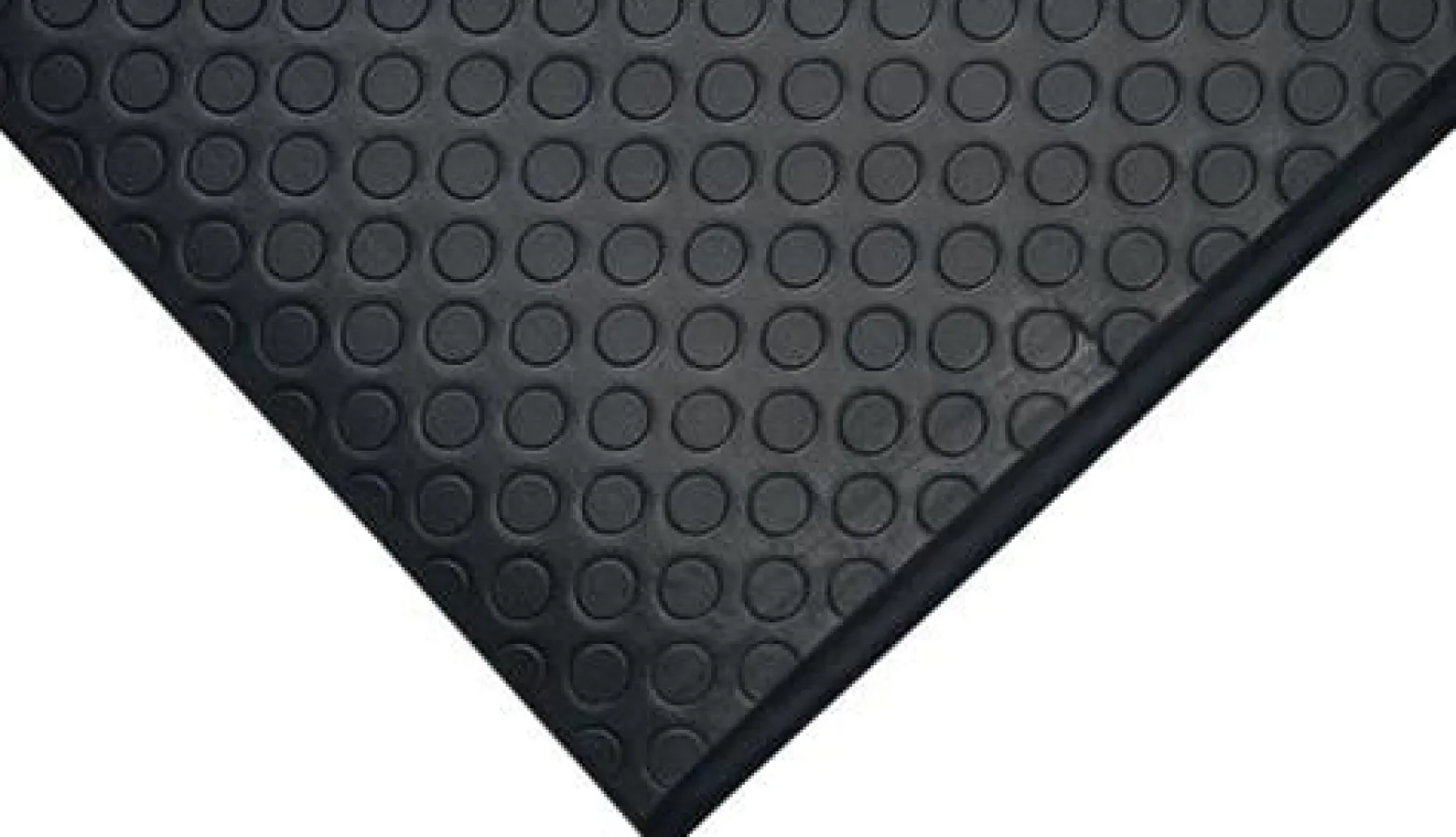 Arbeitsplatzbodenbelag L1500xB900xS9,5mm schwarz m.gelben Streifen Schaumst.COBA