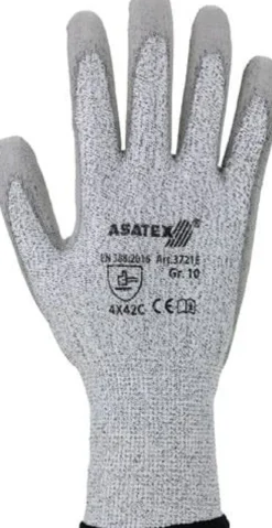 ASATEX Schnittschutzhandschuhe grau / grau Schnittschutzlevel C Gr. 10 - 3721E/10