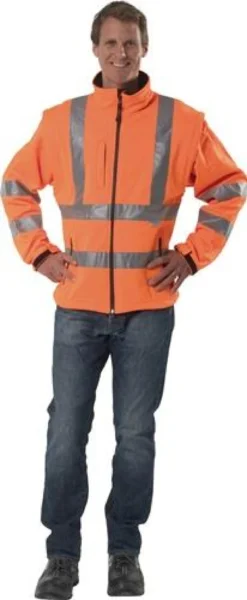 ASATEX Warnschutz-Softshelljacke PREVENT orange Größe L - 8060O/L