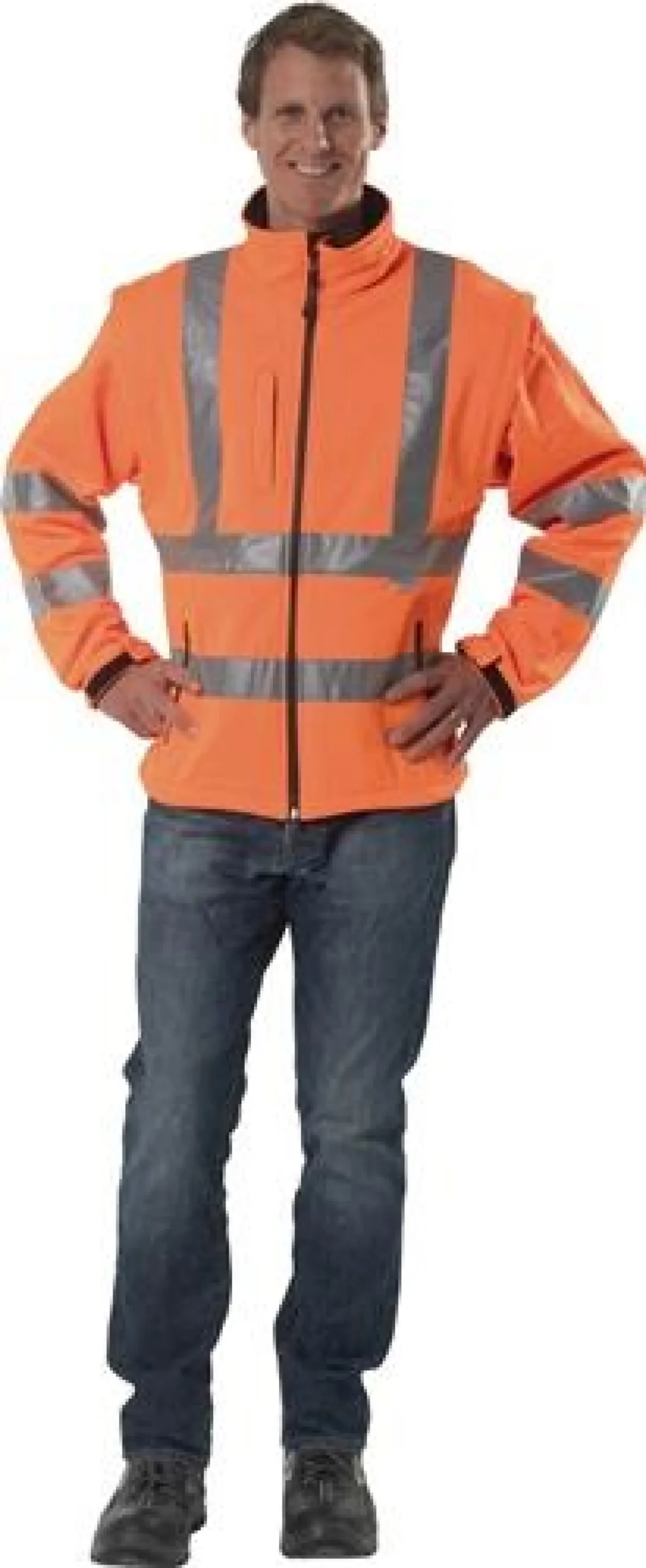 ASATEX Warnschutz-Softshelljacke PREVENT orange Größe L - 8060O/L