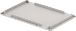 Auflagedeckel L300xB200mm hellgrau PP f.Beh.300x200mm UNISTA
