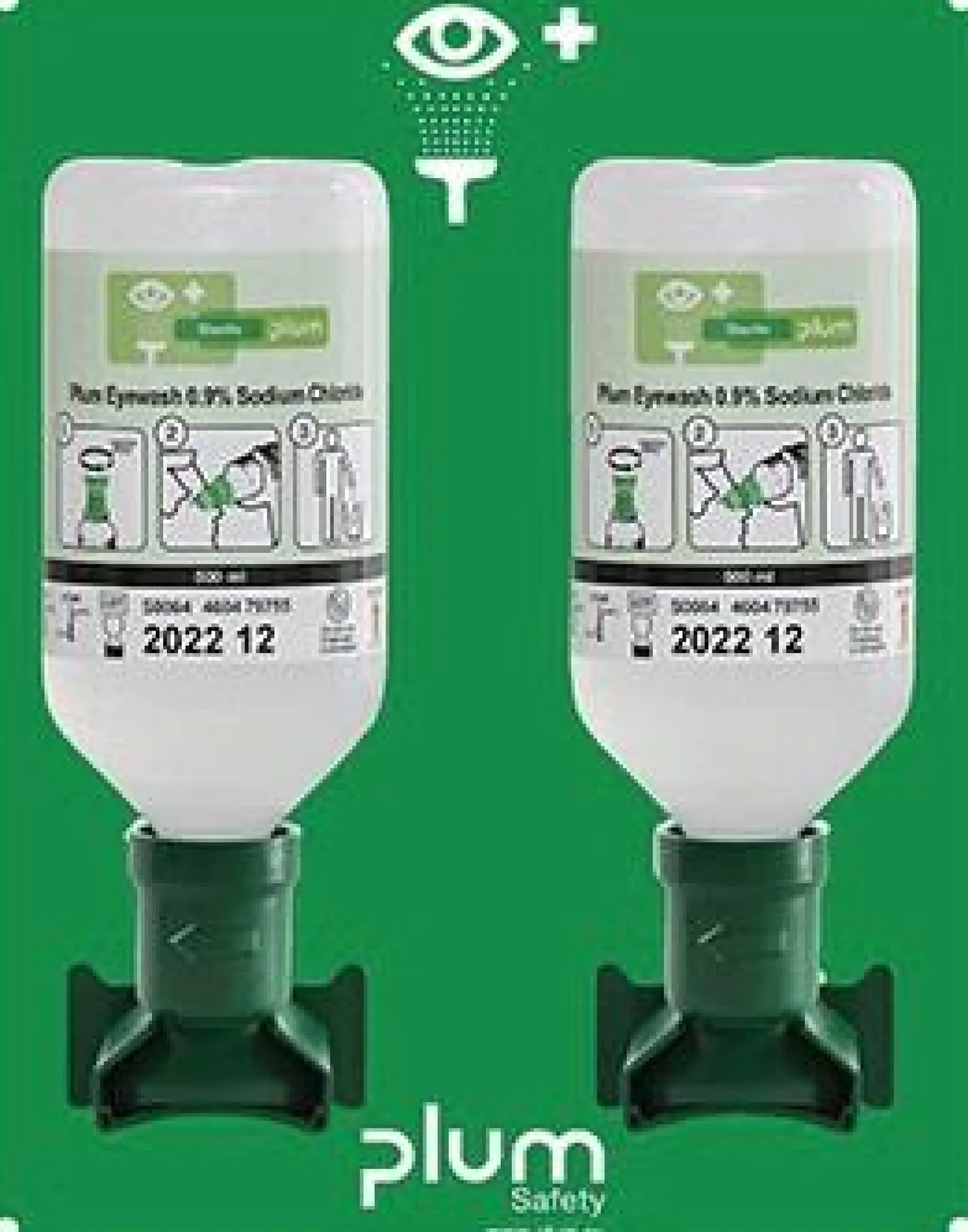 Augenspülstation 2x0,5l H290xB228xT80ca.mm Haltbarkeit 3 Jahre(ungeöff. Flasche)