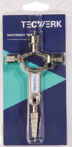 Bau-Schaltschrankschlüssel 13 Funktionen integr.Flaschenöffner TECWERK