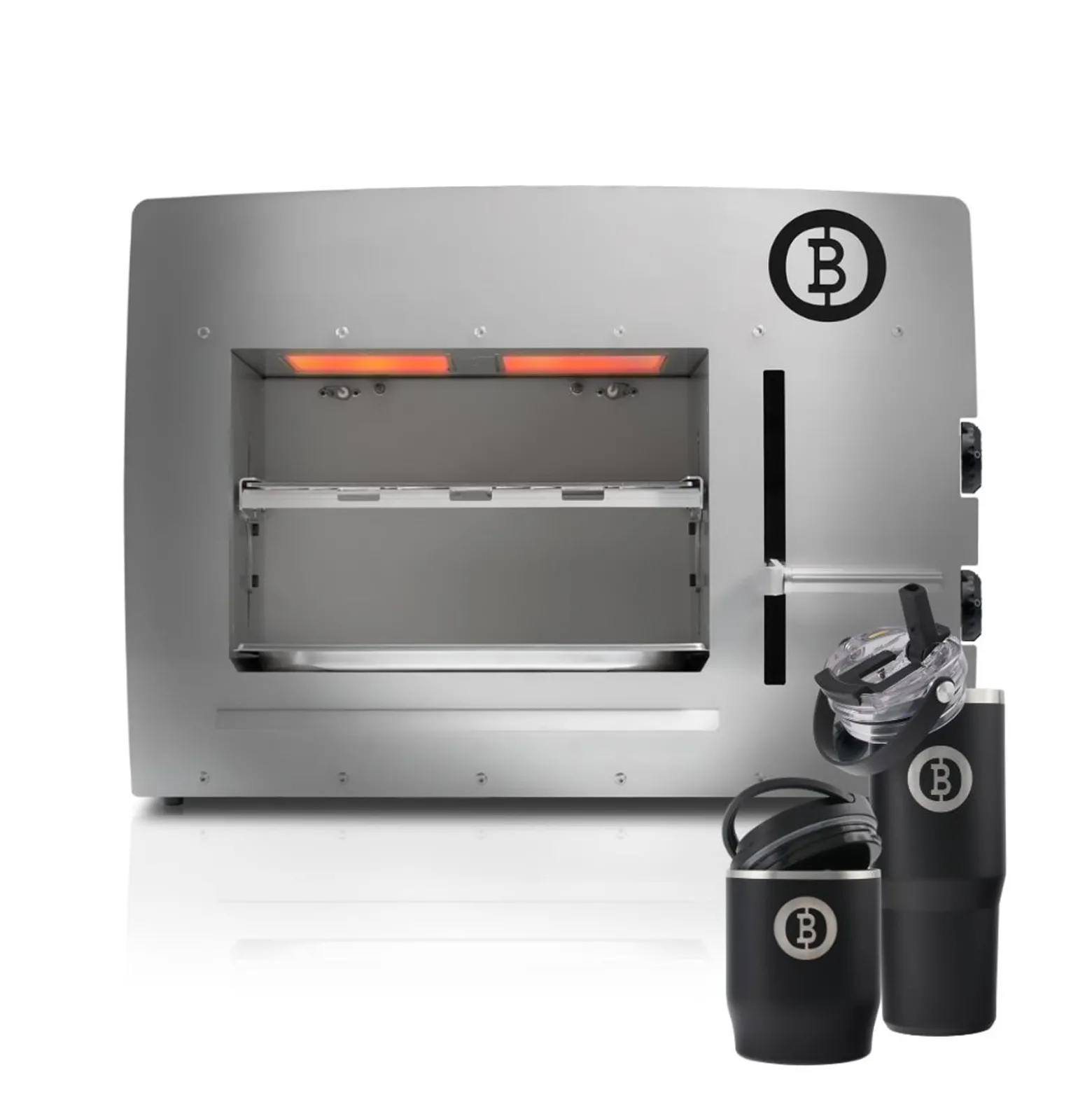 BEEFER XL-Chef DE/AT 20 NGH Erdgas 800°C Oberhitzegrill mit Thermobecher & Thermobehälter im Set - 1210002-Set1