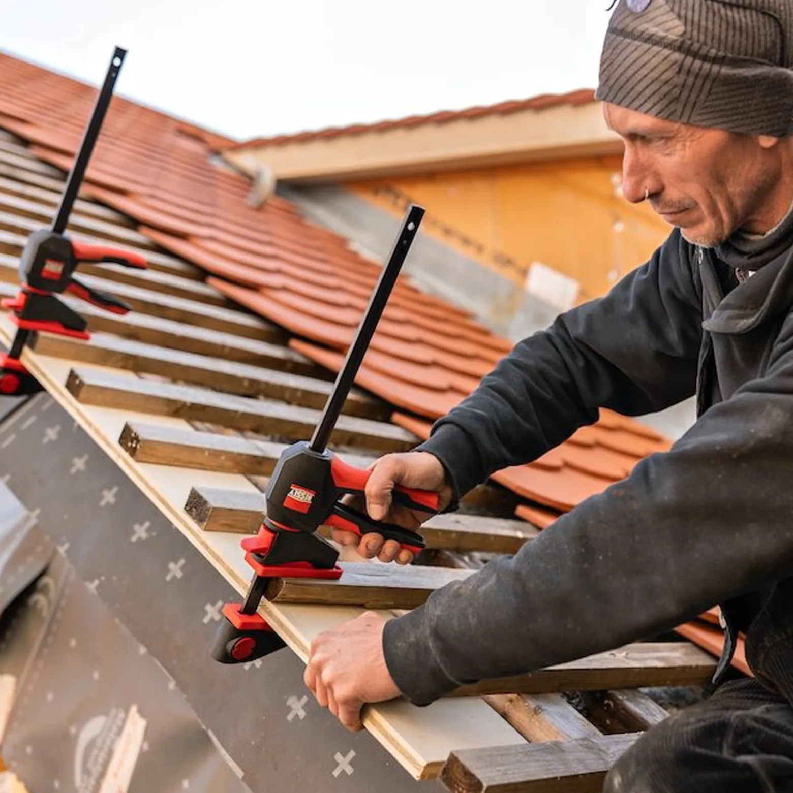 Bessey Einhandzwinge mit drehbarem Griff M - EZ360M-30