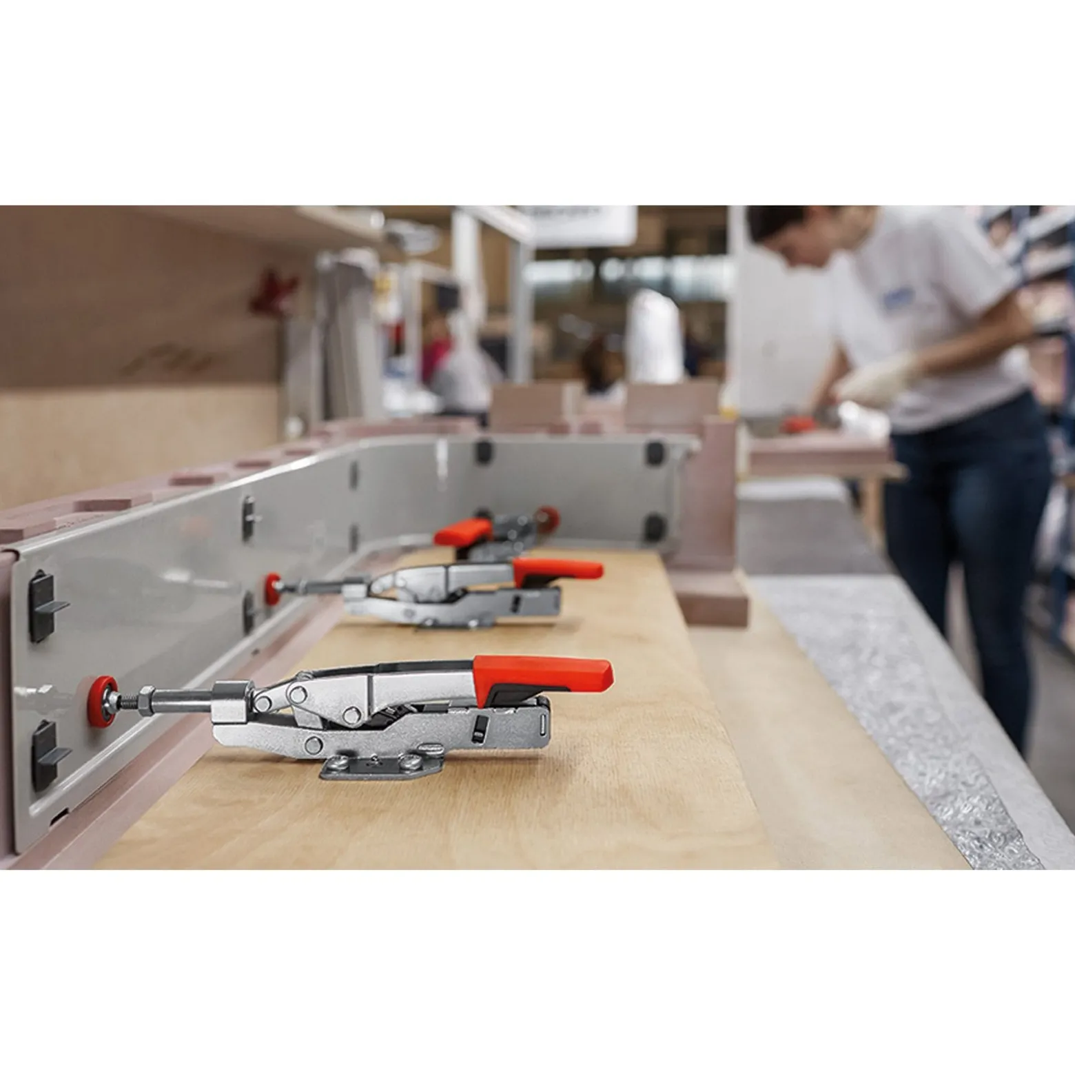 Bessey Schubstangenspanner mit waagrechter Grundplatte - STC-IHH25SB