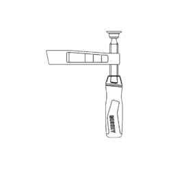 Bessey Unterteil kpl. TG m. 2K-Griff (Auslad. 140 mm) - 3101833