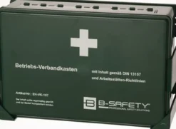 Betriebsverbandkasten DIN 13157 B270xH175xT90ca.mm grün B-SAFETY