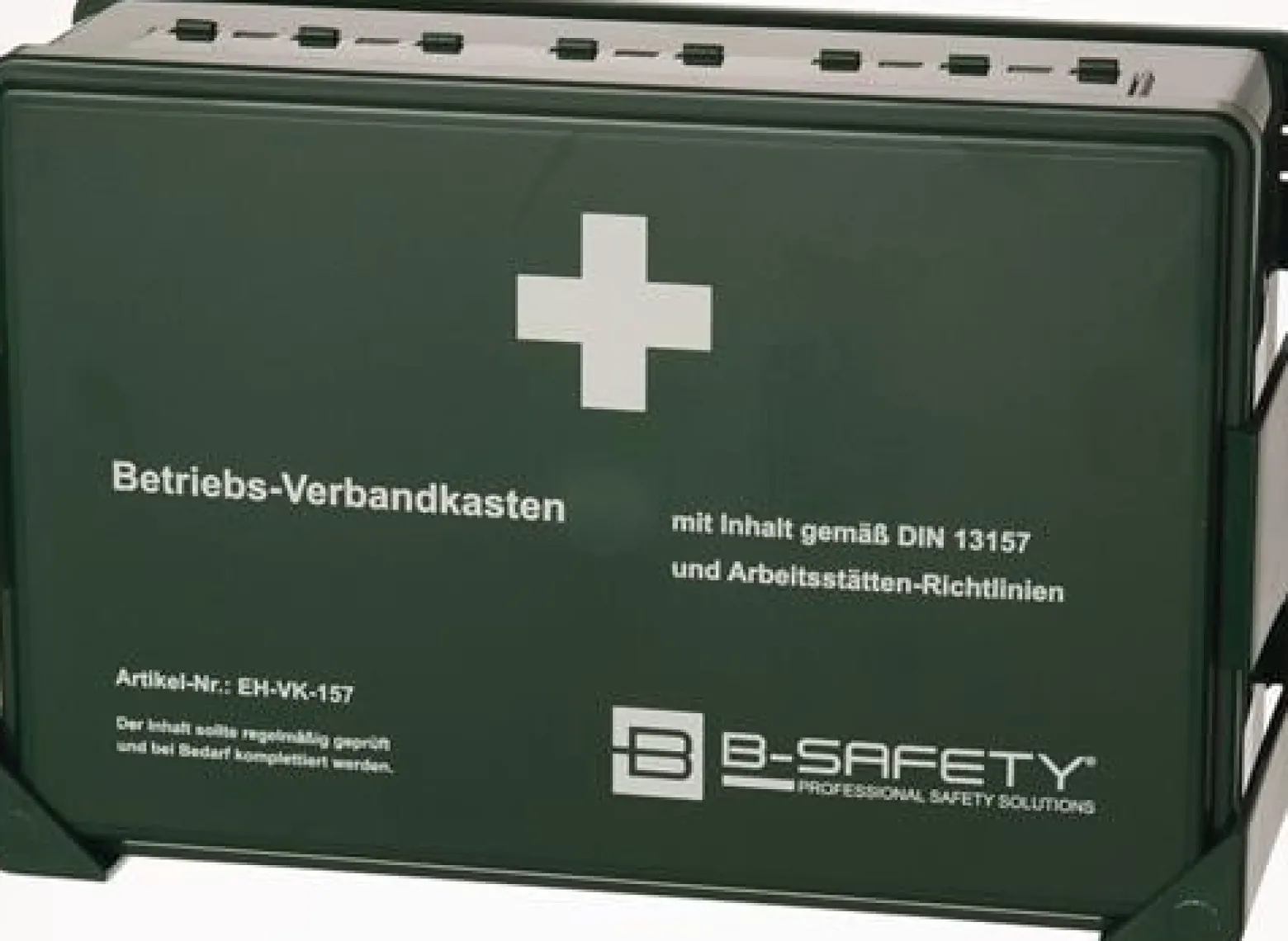 Betriebsverbandkasten DIN 13157 B270xH175xT90ca.mm grün B-SAFETY