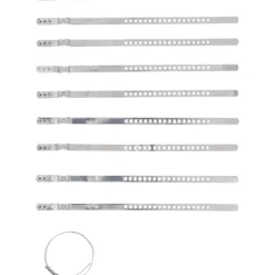 BGS Achsmanschetten-Schellen-Satz Edelstahl rostfrei 7 mm 20 - 50 mm 10tlg. - 70327