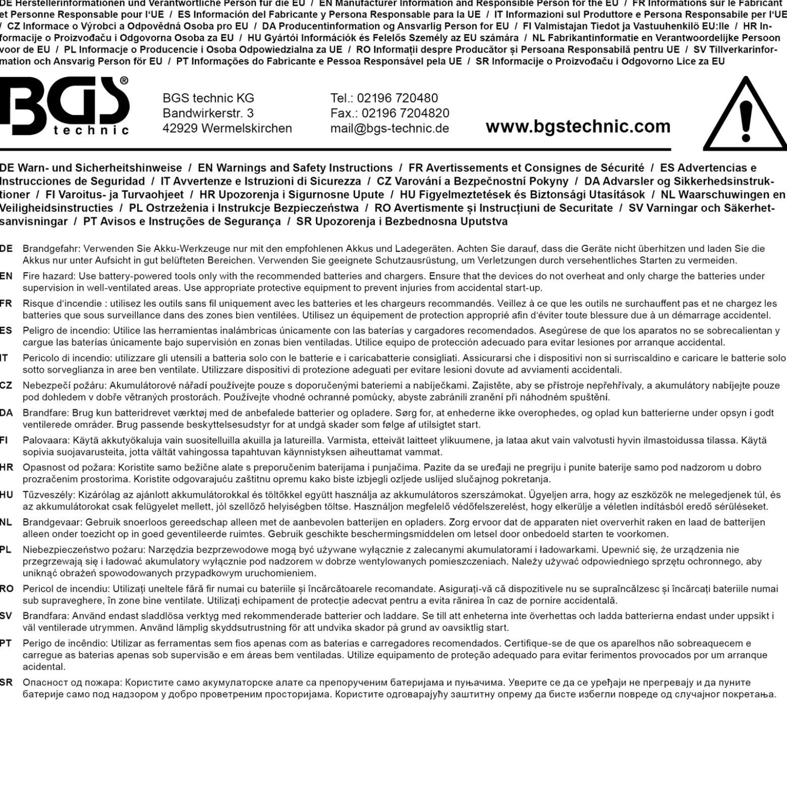 BGS Akku-Winkelschleifer-Satz | bürstenlos | 18 V | mit Akku und Schnell-Ladegerät - 7396