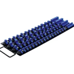 BGS Aufsteckschienen-Set für Steckschlüssel-Einsätze mit 80 Clips für Einsätze 6,3 mm (1/4"), 10 mm (3/8"), 12,5 mm (1/2") - 6871
