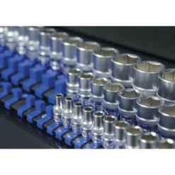 BGS Aufsteckschienen-Set für Steckschlüssel-Einsätze mit 80 Clips für Einsätze 6,3 mm (1/4