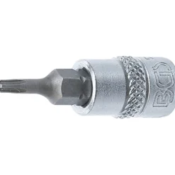 BGS Bit-Einsatz Antrieb Innenvierkant 6,3 mm (1/4") TS-Profil (für Torx Plus) mit Bohrung TS10 - 5184-TS10