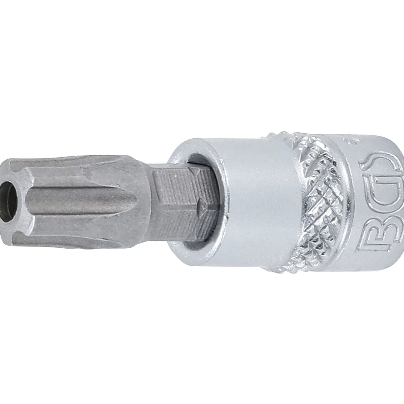 BGS Bit-Einsatz Antrieb Innenvierkant 6,3 mm (1/4") TS-Profil (für Torx Plus) mit Bohrung TS45 - 5184-TS45