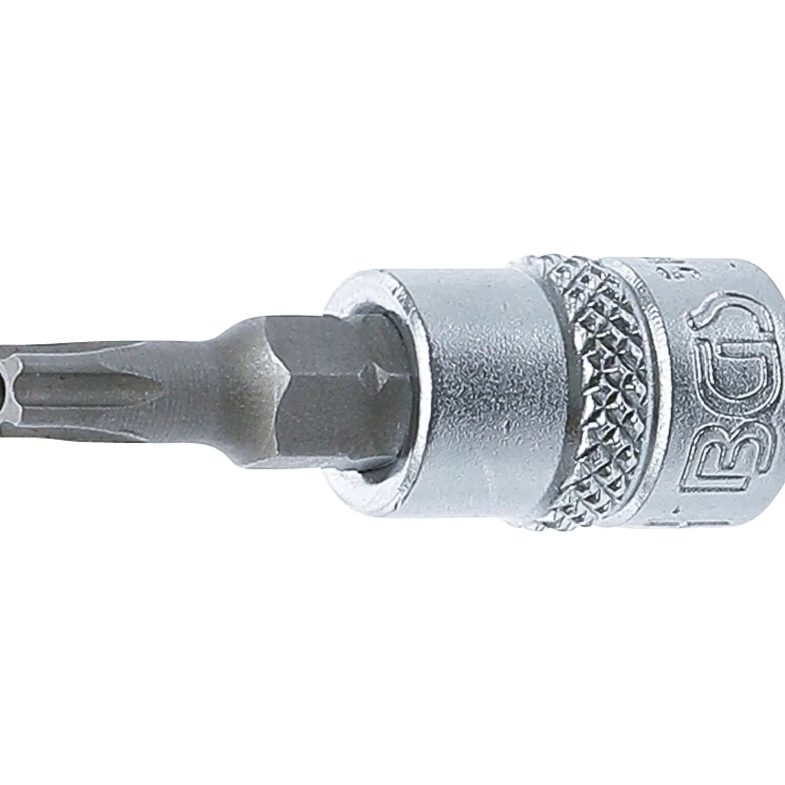 BGS Bit-Einsatz Antrieb Innenvierkant 6,3 mm (1/4") TS-Profil (für Torx Plus) mit Bohrung TS25 - 5184-TS25