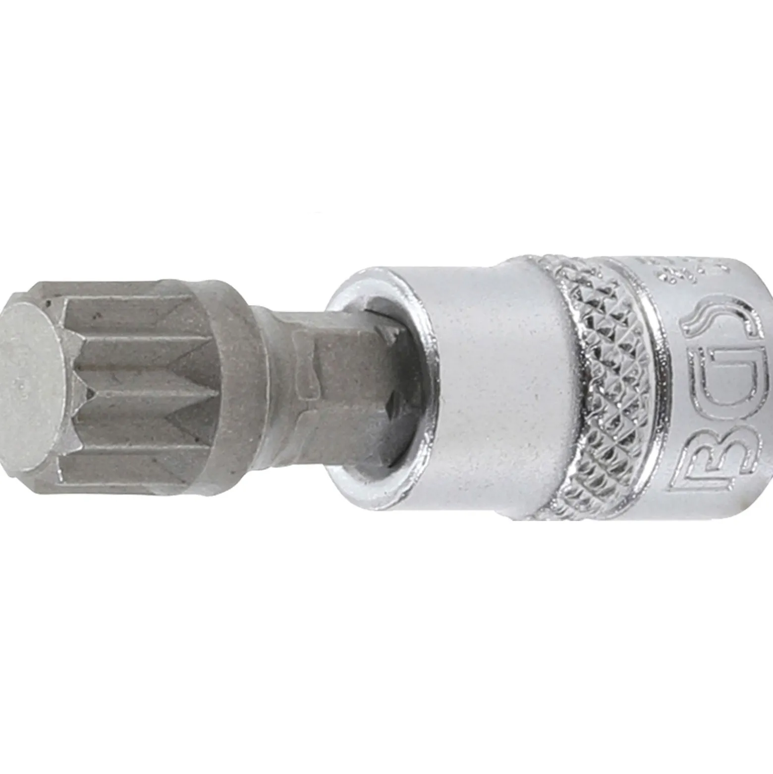 BGS Bit-Einsatz Antrieb Innenvierkant 6,3 mm (1/4") Innenvielzahn (für XZN) M10 - 2506