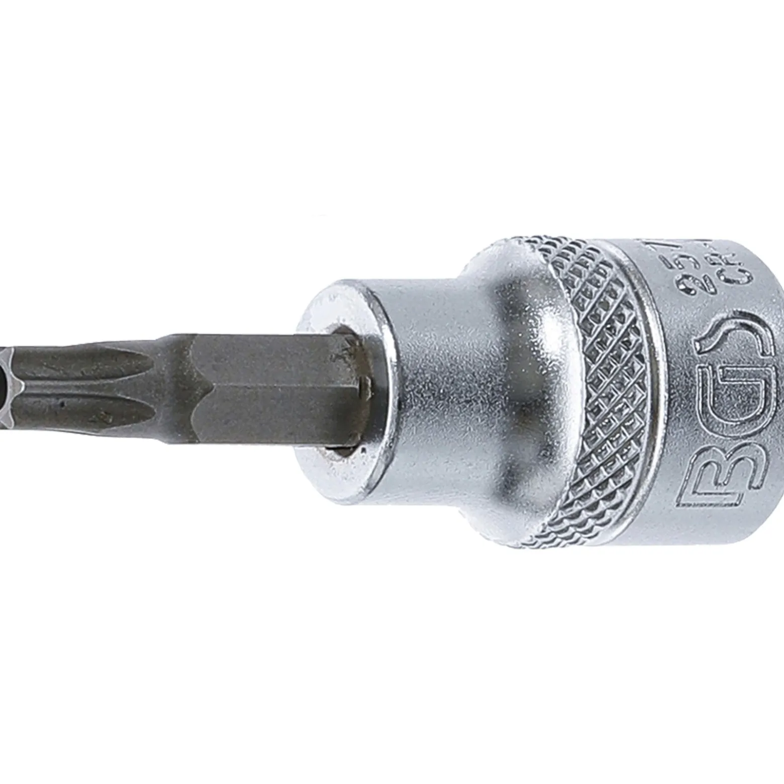 BGS Bit-Einsatz Antrieb Innenvierkant 10 mm (3/8") T-Profil (für Torx) mit Bohrung T30 - 2574