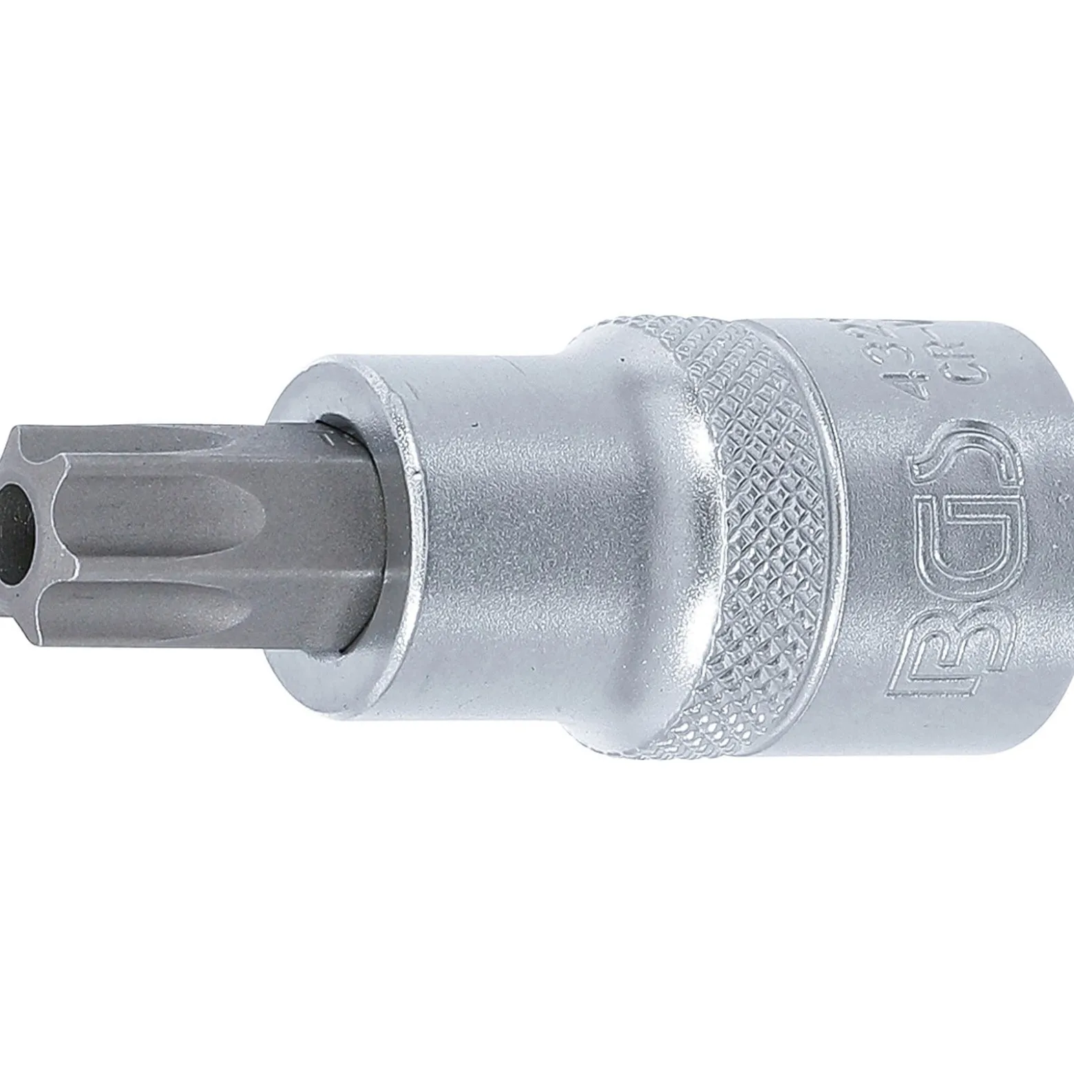 BGS Bit-Einsatz Antrieb Innenvierkant 12,5 mm (1/2") T-Profil (für Torx) mit Bohrung T55 - 4329