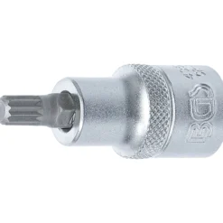 BGS Bit-Einsatz Antrieb Innenvierkant 12,5 mm (1/2") Innenvielzahn (für XZN) M8 - 4352