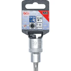 BGS Bit-Einsatz Antrieb Innenvierkant 12,5 mm (1/2") Innenvielzahn (für XZN) M8 - 4352