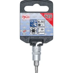 BGS Bit-Einsatz Antrieb Innenvierkant 6,3 mm (1/4") T-Profil (für Torx) T20 - 2592