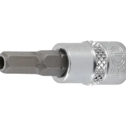 BGS Bit-Einsatz Antrieb Innenvierkant 6,3 mm (1/4") Innensechskant mit Bohrung 5 mm - 5156-5