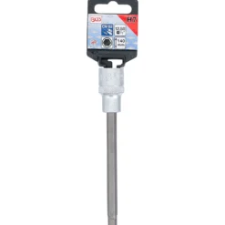 BGS Bit-Einsatz Länge 140 mm Antrieb Innenvierkant 12,5 mm (1/2") Innensechskant 7 mm - 4217