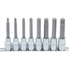 BGS Bit-Einsatz-Satz Antrieb Innenvierkant 12,5 mm (1/2") Innensechskant 5 - 13 mm 8tlg. - 5176