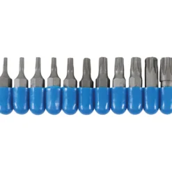 BGS Bit-Satz Antrieb Außensechskant 6,3 mm (1/4") Abtrieb T-Profil (für Torx) 11tlg. - 784