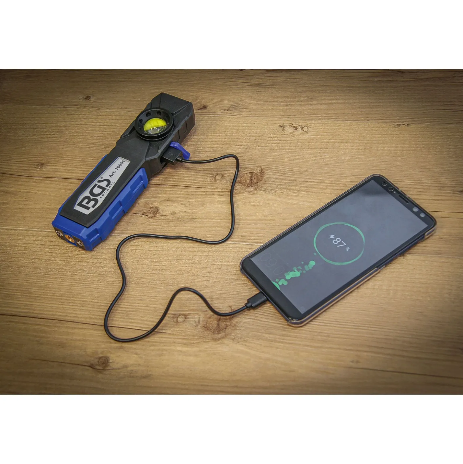 BGS COB-LED-Werkstattleuchte mit Magnet und Haken klappbar - 70051