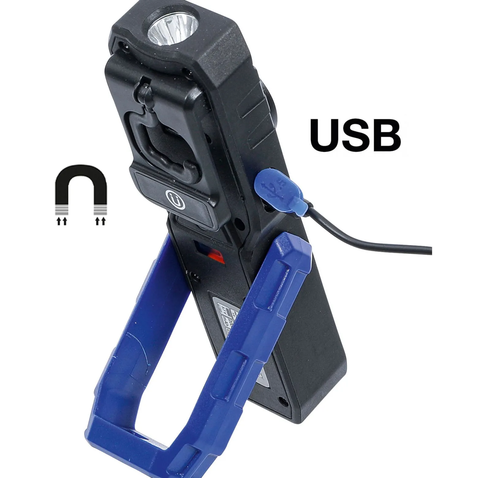 BGS COB-LED-Werkstattleuchte mit Magnet und Haken klappbar - 70051