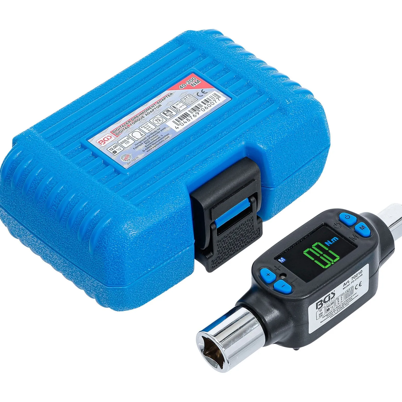 BGS Digitaler Drehmoment-Adapter 12,5 mm (1/2") 40 - 200 Nm - 70210