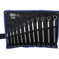 BGS Doppel-Ringschlüssel-Satz tief gekröpft SW 6 - 32 mm 12tlg. - 30200