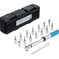 BGS Drehmomentschlüssel-Satz Abtrieb Außenvierkant 6,3 mm (1/4") 3 - 24 Nm 16tlg. - 72088