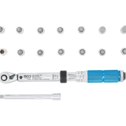 BGS Drehmomentschlüssel-Satz Abtrieb Außenvierkant 6,3 mm (1/4") 3 - 24 Nm 16tlg. - 72088