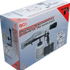 BGS Druckluft-Reinigungspistole mit Bürsten- und Saugaufsatz 7tlg. - 70150
