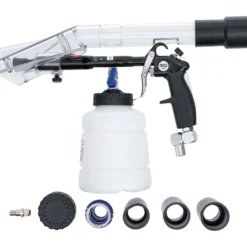 BGS Druckluft-Reinigungspistole mit Bürsten- und Saugaufsatz 7tlg. - 70150