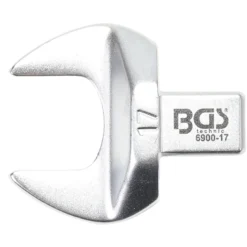 BGS Einsteck-Maulschlüssel 17 mm Aufnahme 9 x 12 mm - 6900-17
