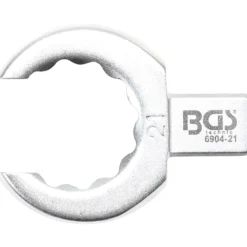 BGS Einsteck-Ringschlüssel offen 21 mm Aufnahme 9 x 12 mm - 6904-21