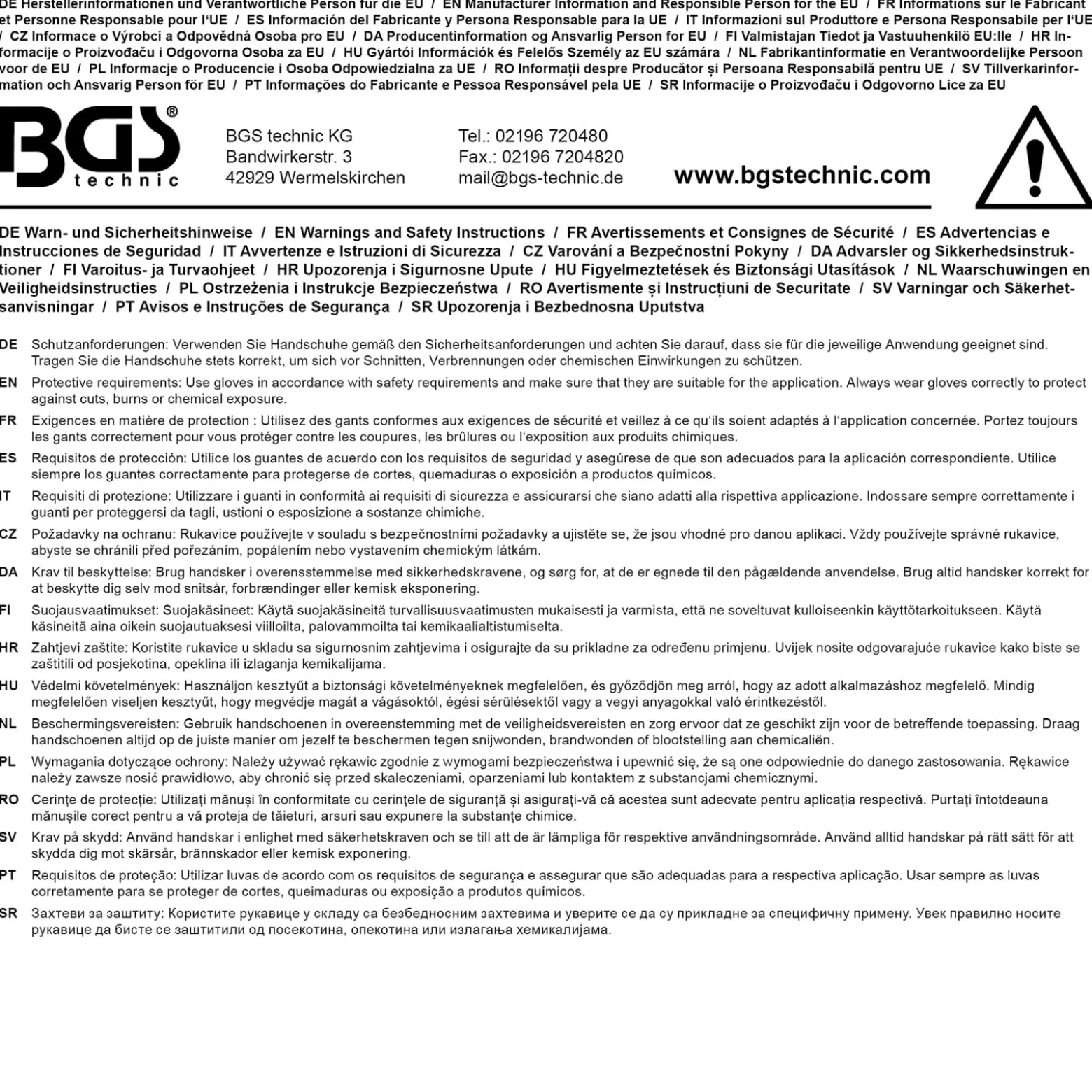 BGS Einweghandschuh-Box | Nitril | mit extra Griffigkeit | Gr. XL | 100 St. - 74671