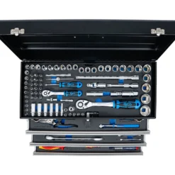 BGS Elektriker-Metall-Werkzeugkoffer 3 Schubladen mit 147 Werkzeugen - 3350
